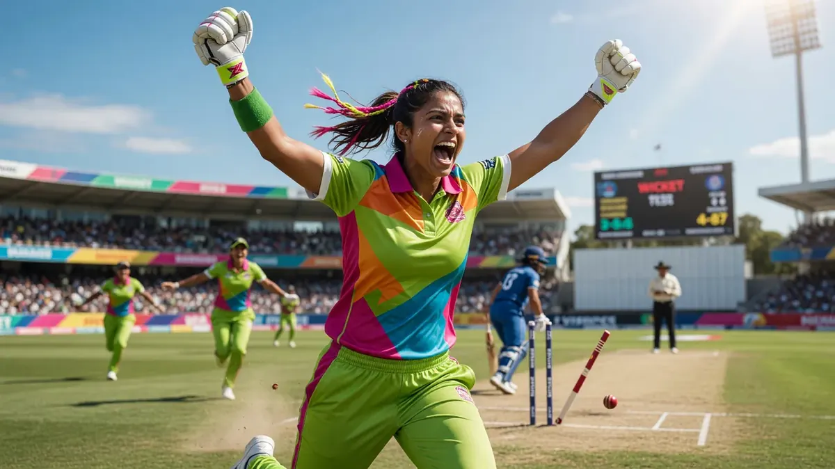 Wicketkeeper in focused position behind the stumps
